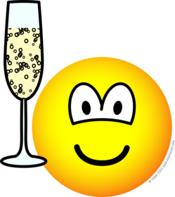 Toasting emoticon